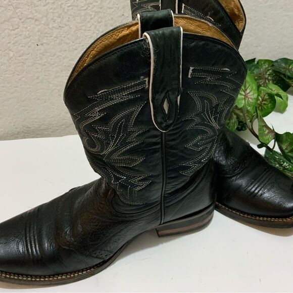 Canberra men’s size 8.5 black tan leather - Picture 13 of 16